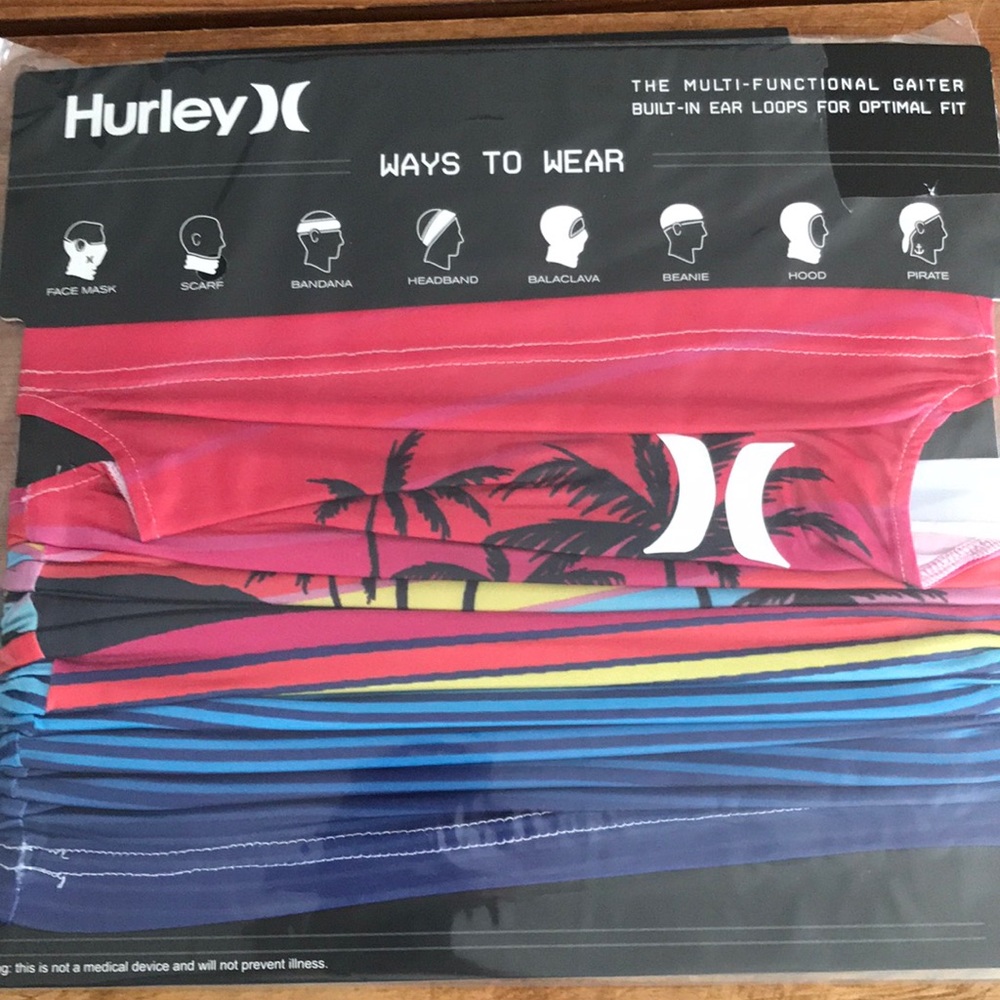 NWT Hurley Multi-Functional Gaiter (face mask)